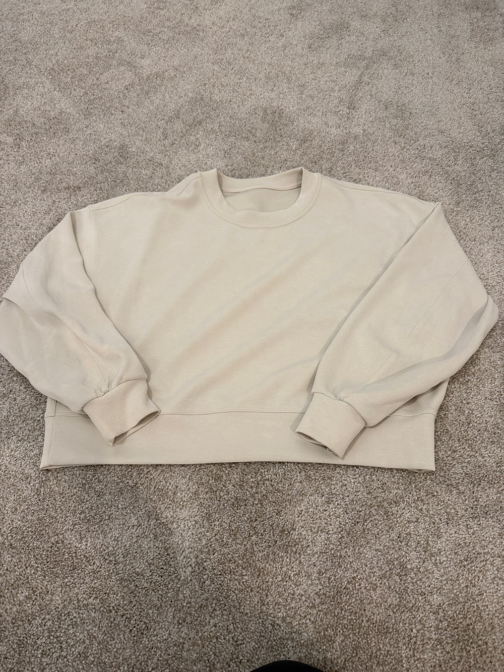 lululemon athletica Cream Soft Streeme Crew Neck Sweater